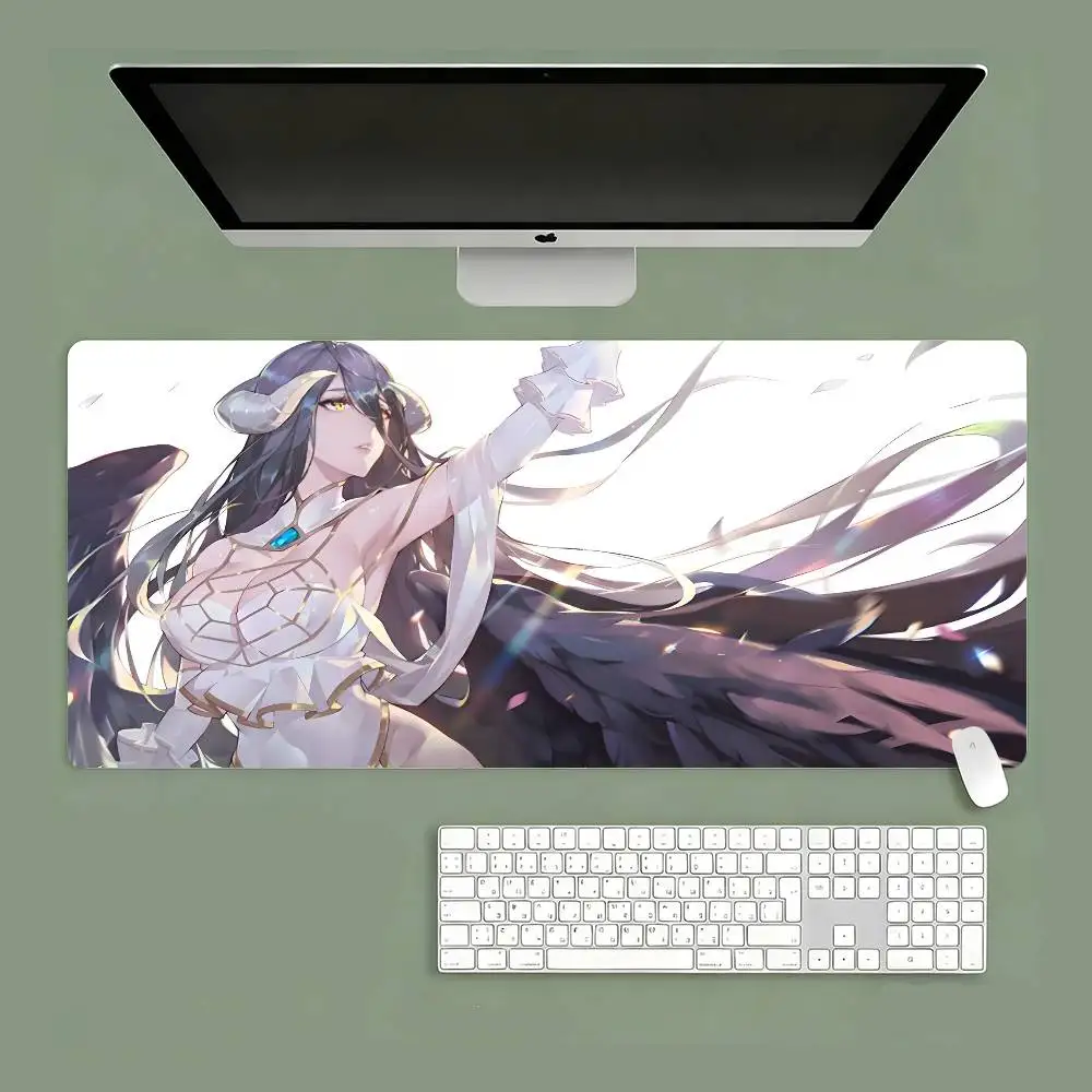 

Anime Overlord A-Albedo Large Mouse Pad Computer Deskpad Laptop Keyboard Mat Office Landscape Mousepad