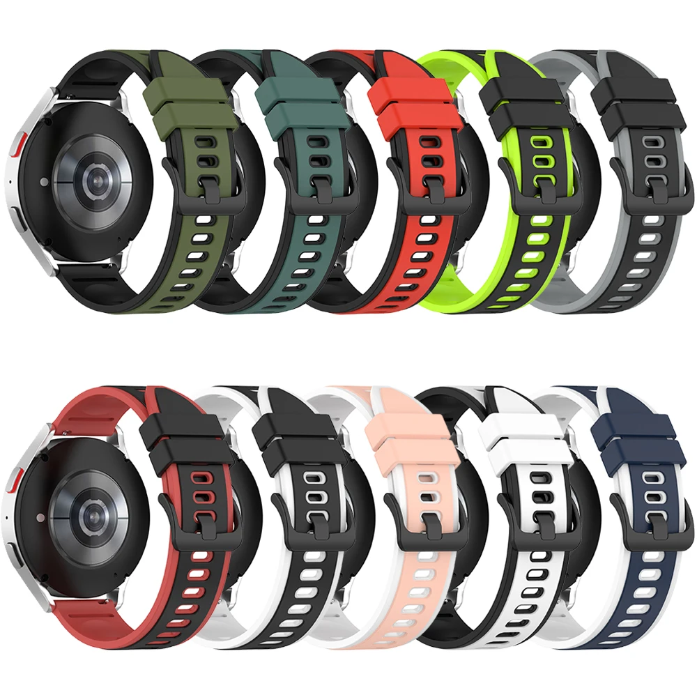 22mm silikon armband für xiaomi mi uhr s1 pro/active s2 46mm 42mm farbe 2 band für amazfit gtr 4/gtr 3 pro 2 2e 47mm armbänder