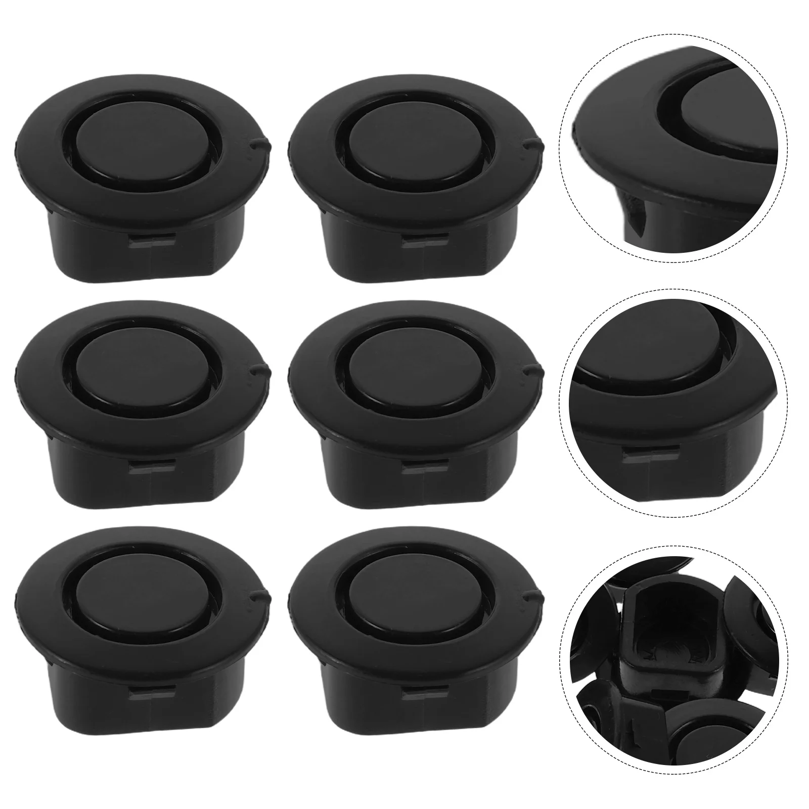 

20Pcs Car Bumper Hole Covers Rubber Radar Plugs Universal Exterior Auto Hole Caps Front Rear Protection Vehicle Accessories