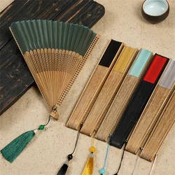 Carved Bamboo Folding Fan, Wedding Hand, Fragrant Party Prop, Chinese Wooden Fan, Vintage Hollow, Antiquity Folding Fans