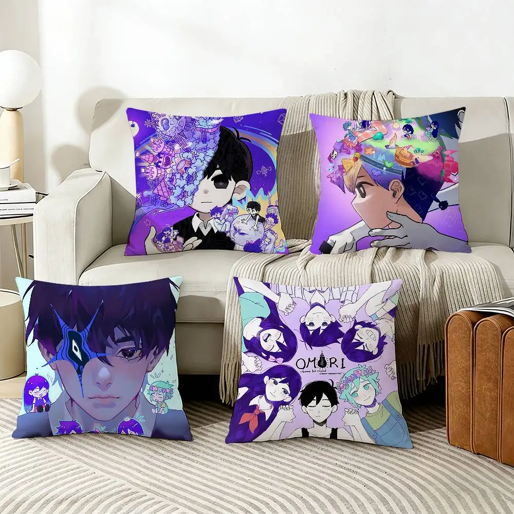 

Game O-Omori S-Sunny M-Mewo Various Sizes Square Pillow Case For Car Home Bedchamber Decor