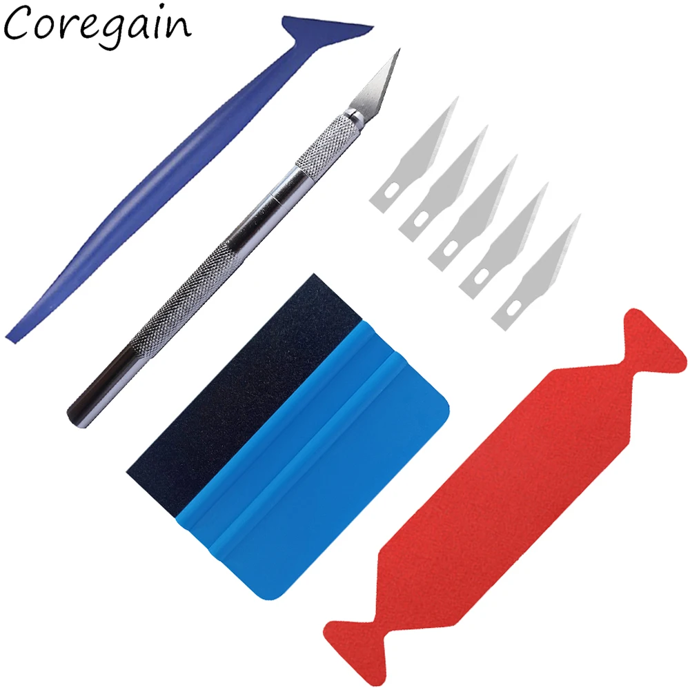 

Car Wrapping Tools Kit Vinyl Scraper Cutter Film Squeegee Vinyl Spatulas Plastic Wrap Tools Window Tinting Tools