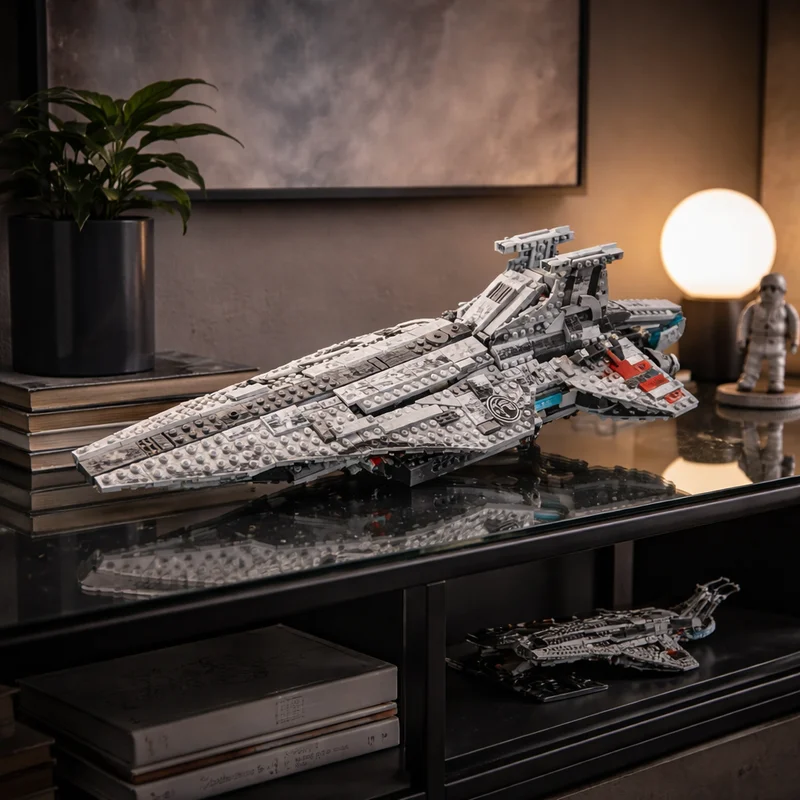 701pcs MOC Star Battle Smart Play Vennator Stardestroyer Model Building Blocks Construction Toy Christmas Gift DIY Birthday