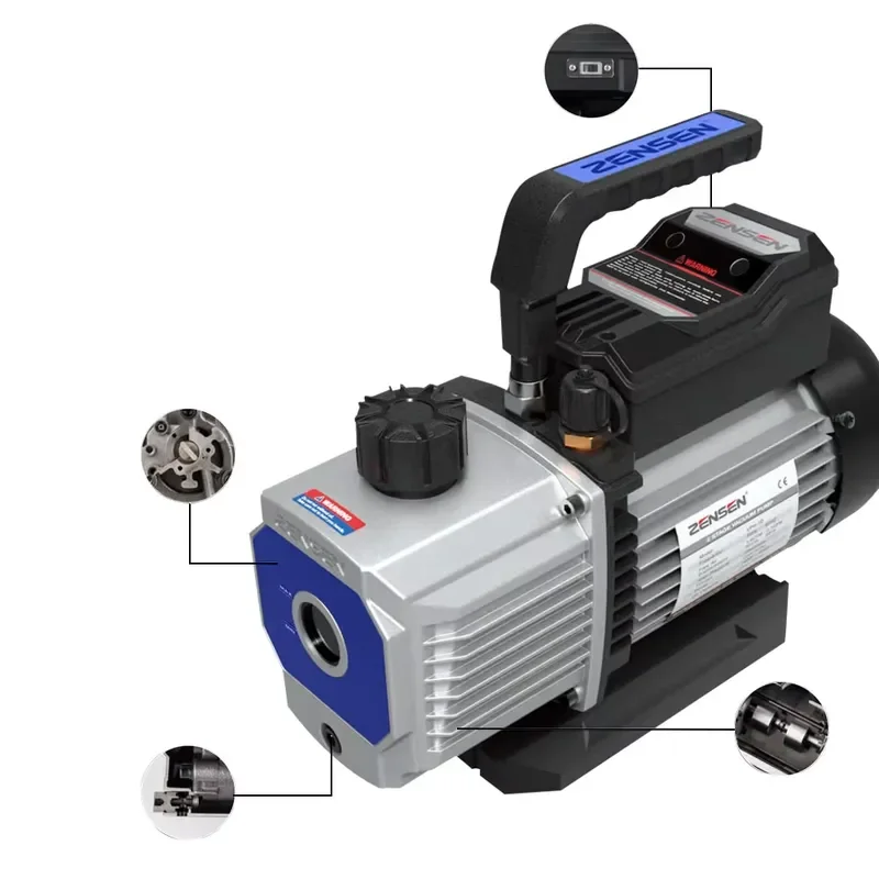 High Reliability ZSA-1D 1.8CFM 15microns 220V/50Hz Vacuum Pump for R32 1234yf Refrigerant for High Vacuum in Mining Industry