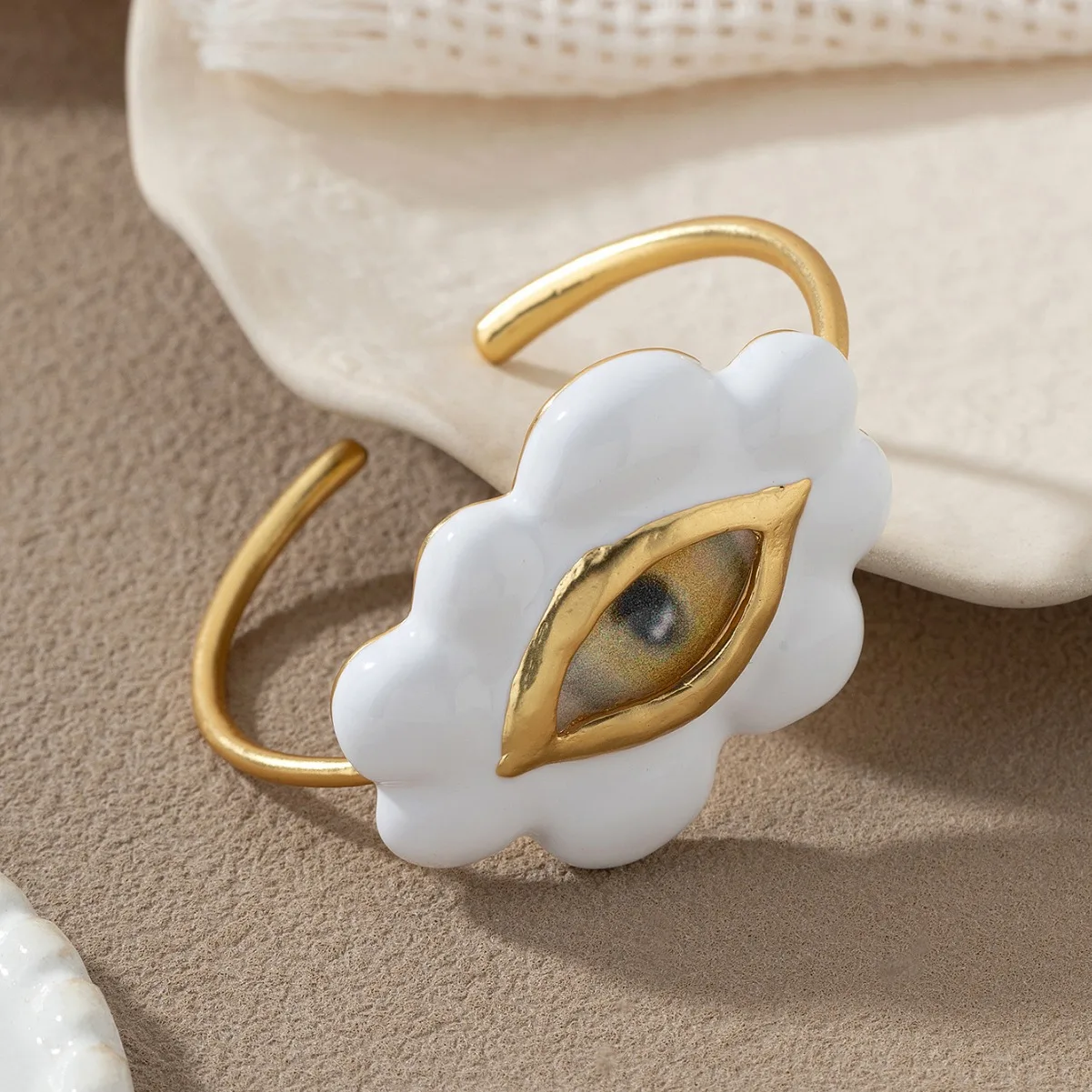 女性用銅メッキブレスレット,リング,ペンダント,ファッショナブルな個性,ヴィンテージ,18k