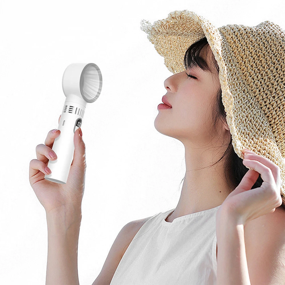 

Portable Handheld Fan 100 Speeds Adjustable Cooling Bladeless Fan Personal Fan Gifts for Women Men Travel/Camping/Outdoor