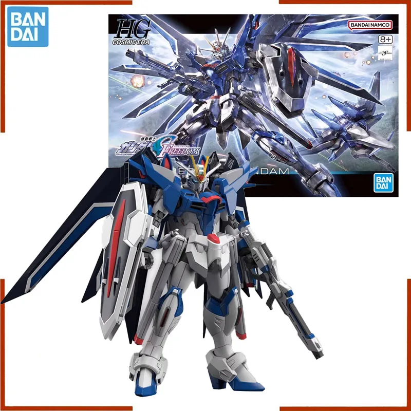 Bandai HG 1/144 Anime Figure Gundam SEED RISING FREEDOM GUNDAM Action Figure Assembly Model Kit Toys Gift Collectible Ornaments