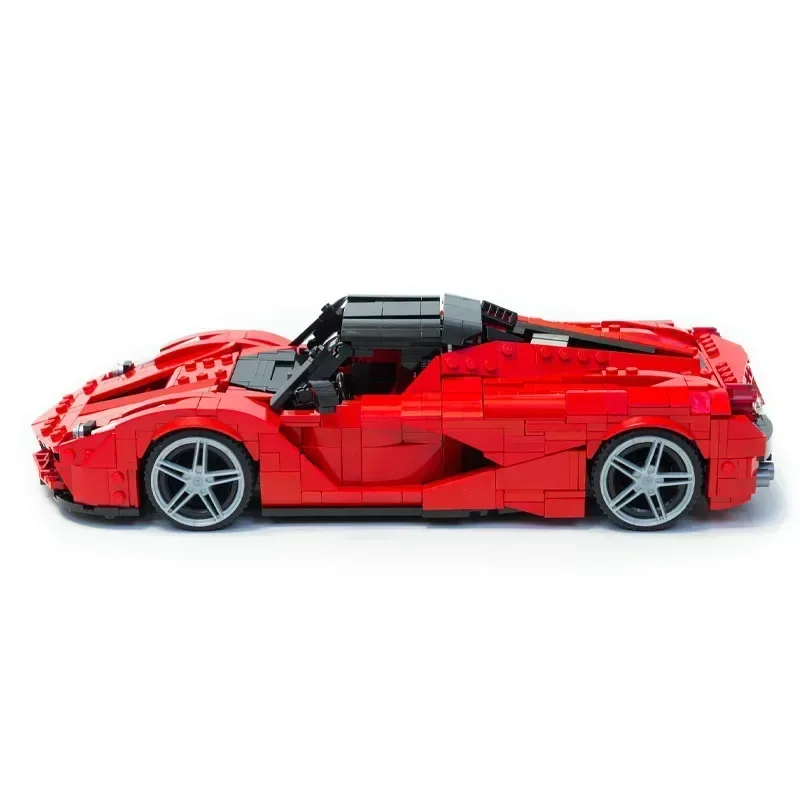 MOC-95553 Rotes neues Supercar-Baugruppen-Bausteinmodell • 1353 Teile Bausteine Kinder Weihnachten individuelles Geschenk Spielzeug für Erwachsene