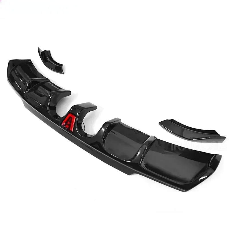 

New！ Carbon Paint Rear Diffuser for Golf R MK6 2008-2012 Car Body Kit Lip R20 Bumper Spoiler Plastic Splitter