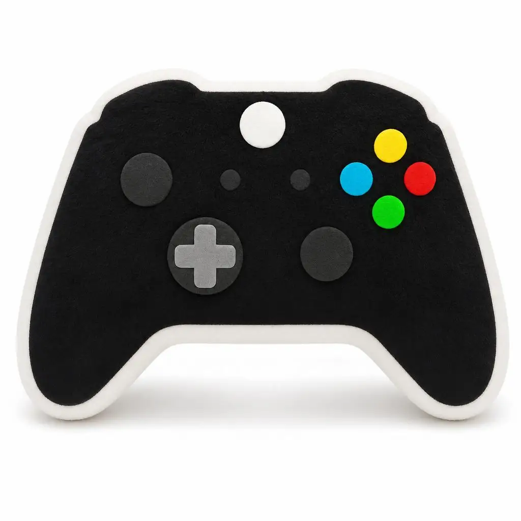 Xbox Controller Gamer Plush Pillow Cushion Irregular Stuffed Throw Pillow Home Decor Gift Sofa Bed Couch
