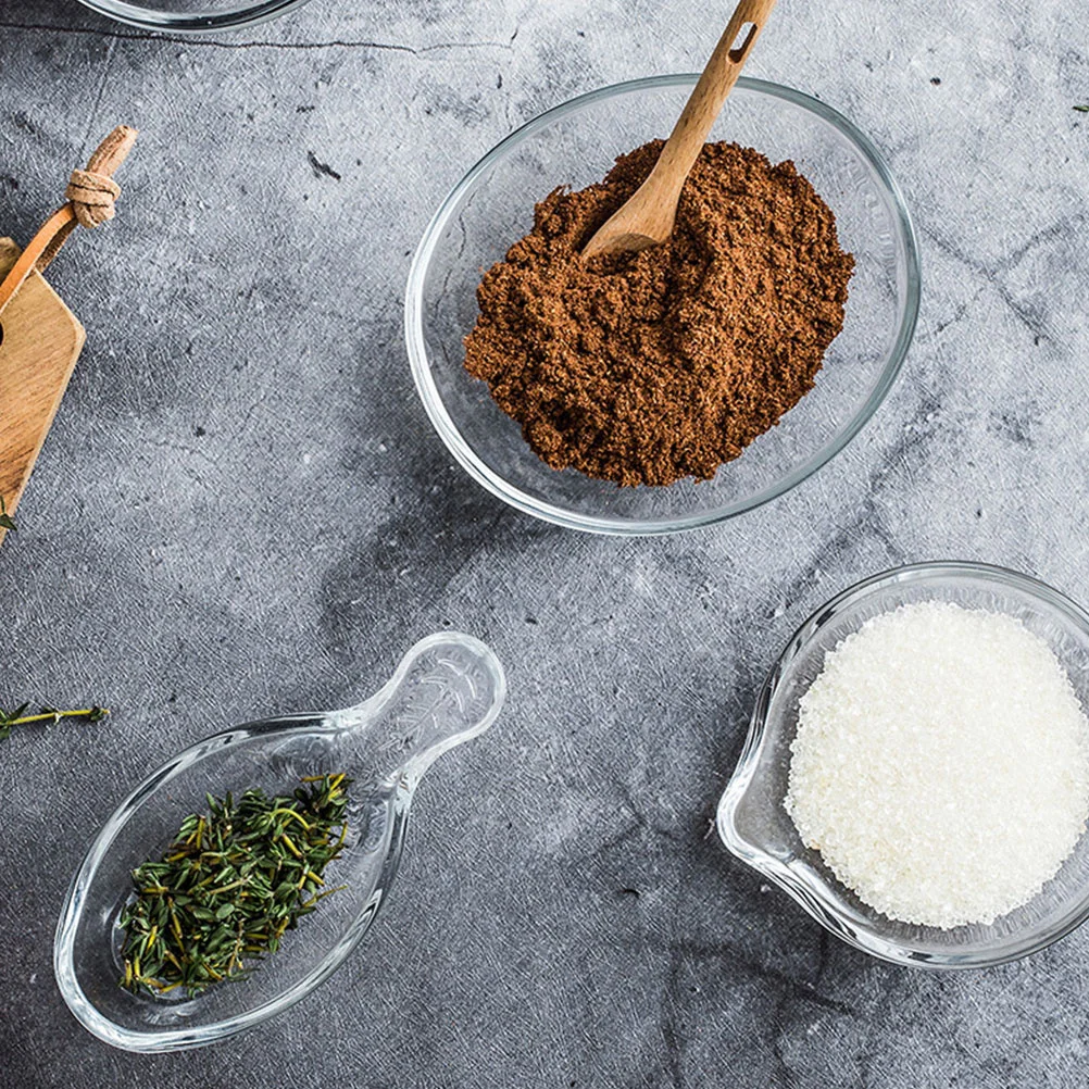 

2Pcs Premium Glass Sauce Dishes Set Creative Dipping Bowls for Seasonings Soy Sauce Appetizers Small Plates Home Restaurant Use