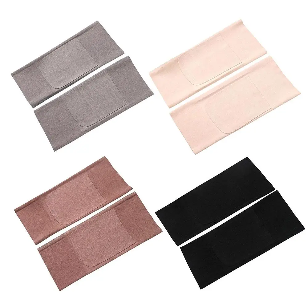 Insert Pocket Thermal Knee Warmers Non-Slip Fabric Elastic Cuffs Knee Warmer Sleeves Stretch Fit Seamless Edging Knee Sleeves