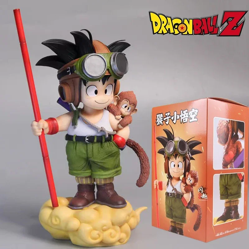 

Anime Dragon Ball Son Goku Figure With Monkey Kid Goku Action Figure 26cm Pvc Statue Collection Model Toys Gifts