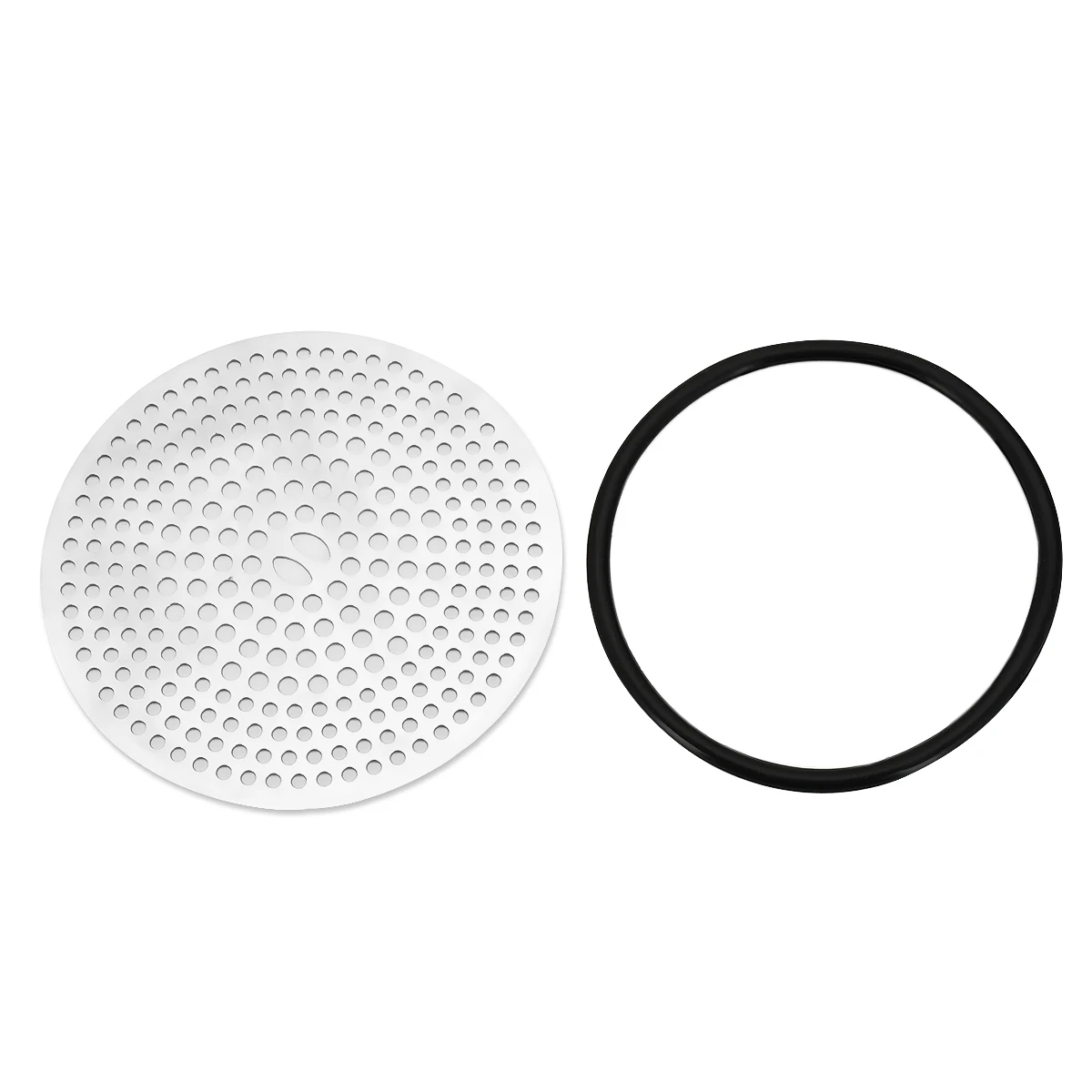 Stainless Steel & Silicone Shower Drain Hair Catcher - Easy Clean Mesh Trap for Drain Protection