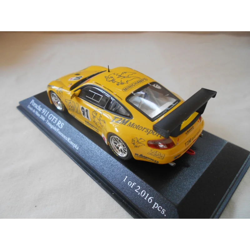 โมเดลรถ Porsche 911GT3 RS 2006 Le Mans 91 อัลลอยด์ ขนาด 1:43 ของสะสม ของเล่น ของที่ระลึก ของตกแต่ง