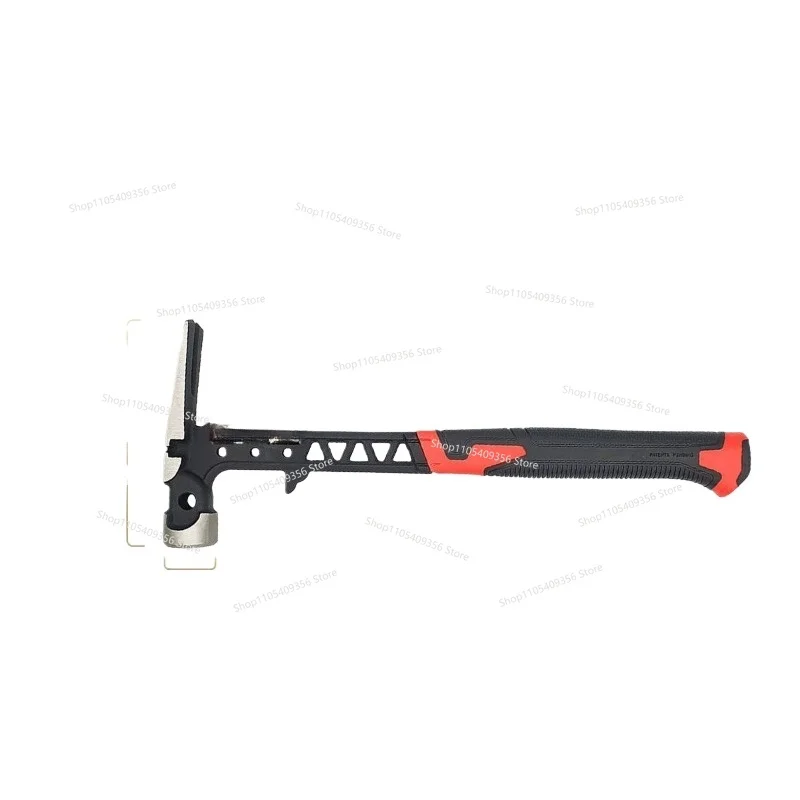 For One Claw Hammer Woodworking Hammer Multi-functional Hollow Shockproof One-piece Hammer Strap