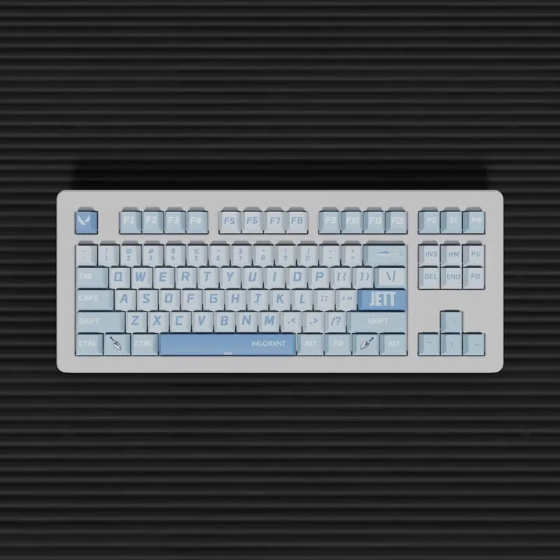

GMK blue-white 140 + Keycaps PBT Dye Subbed Key Caps Cherry Profile Keycap With 2.25U 2.75U 3U 7U Spacebar ISO Enter