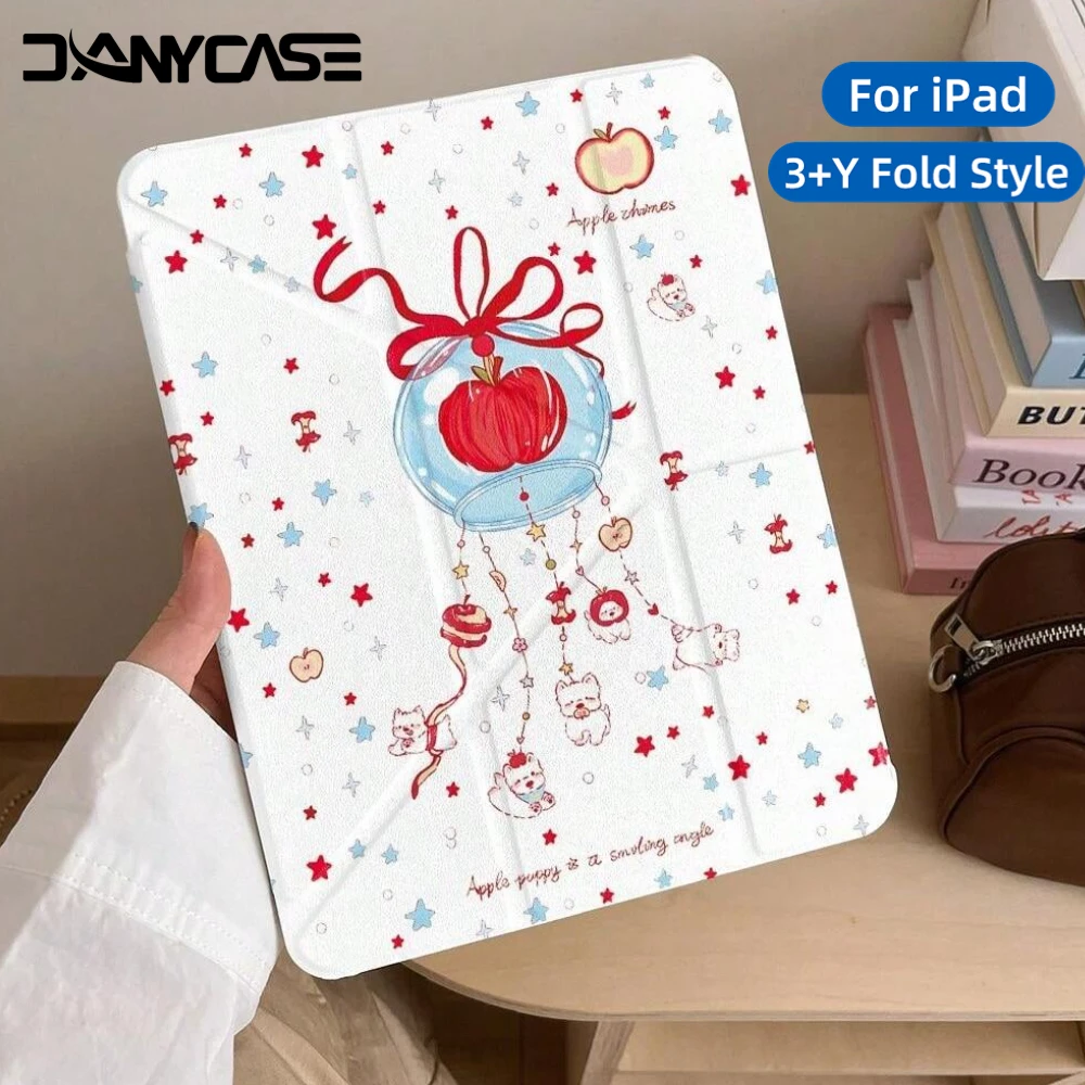 

2025 For iPad Pro 11 12.9 13 M2 M4 M3 Case 9.7 10.2 5th 6th 7/8/9 10th 11th mini 6 7 case Air 3 4 5 6 Smart Case with Pen Holder