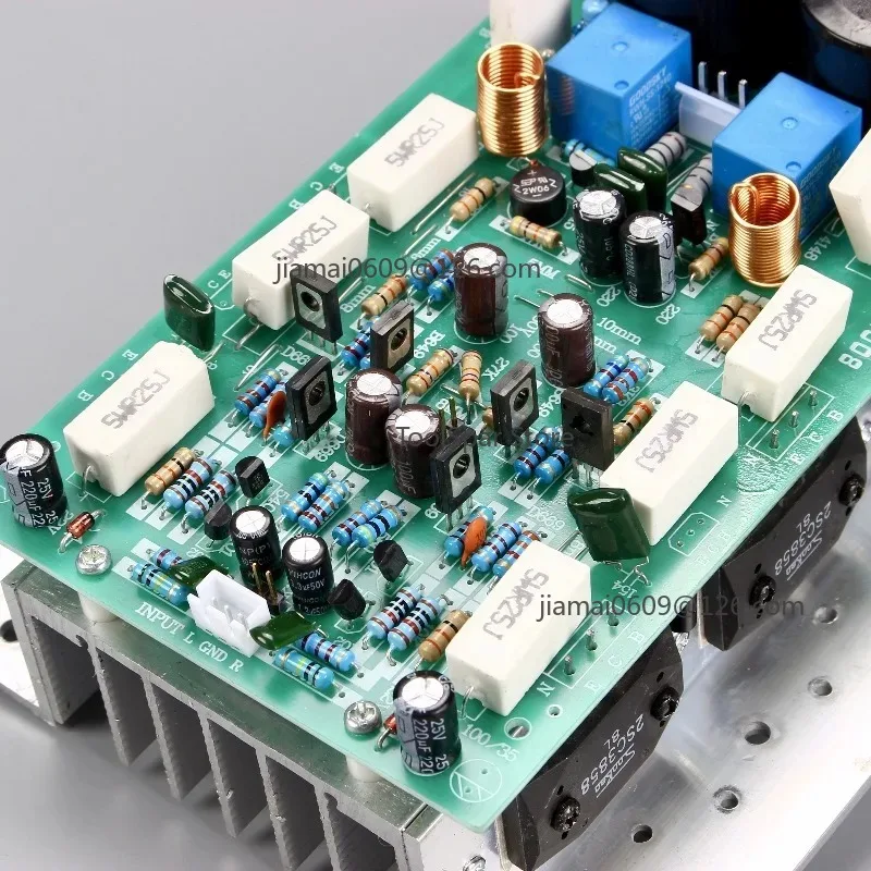 2.0 Channel Stereo Audio Amplifier Finished Board 400W With 1494 3858 Power Transistor Pair