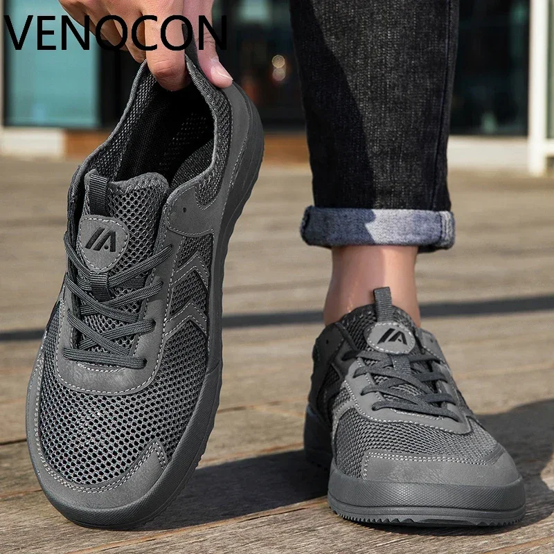VENOCON Breathable Upper Men’s Women Extra Wide Toe Feet Nose Minimalist Barefoot Shoes Sneakers Footwear For Man With Wide Nose