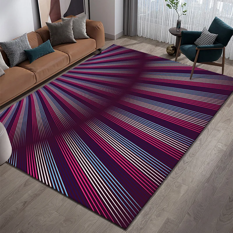 3D Vision Geometric Vertigo Carpets for Living Room Bedroom Area Rug Room Bedside Floor Mat Modern Luxury Home Decoration Carpet