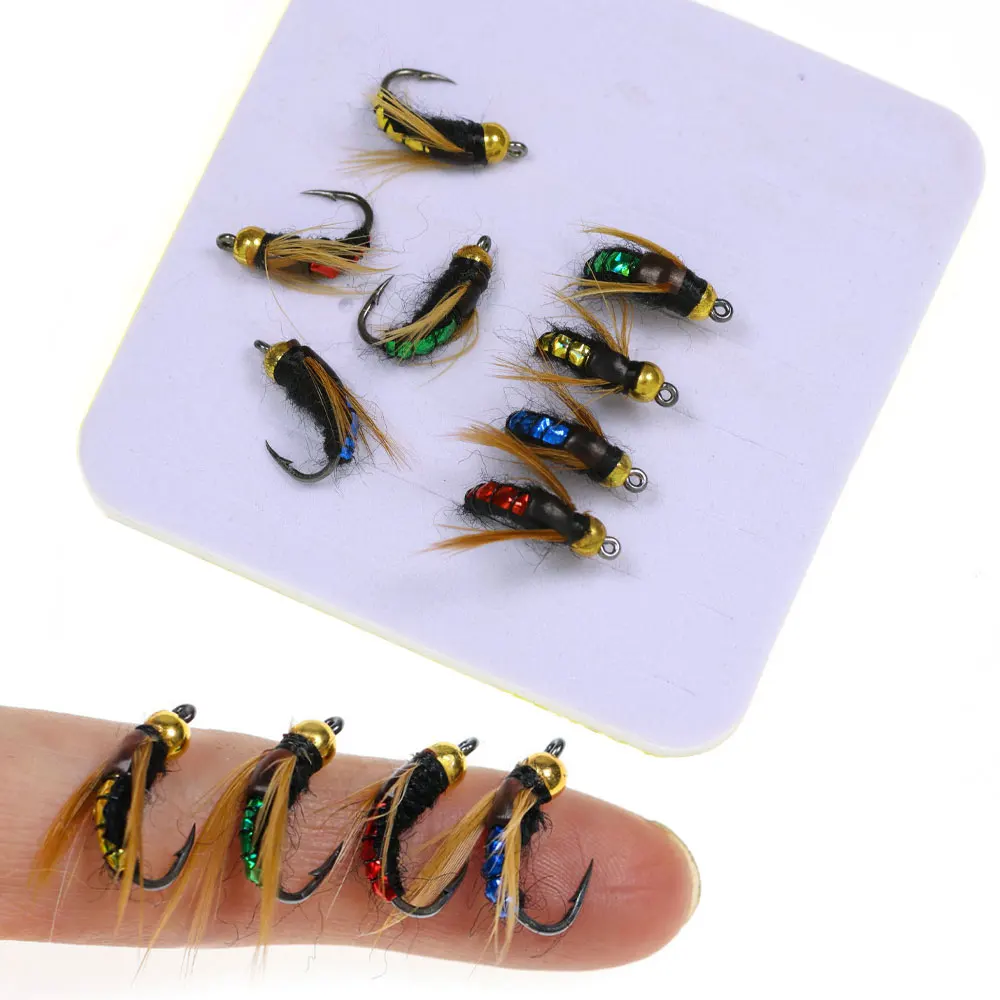 Cabezal Scud Ninfa Latón Bimoo #8 – 8 uds trucha Grayling - imagen 5