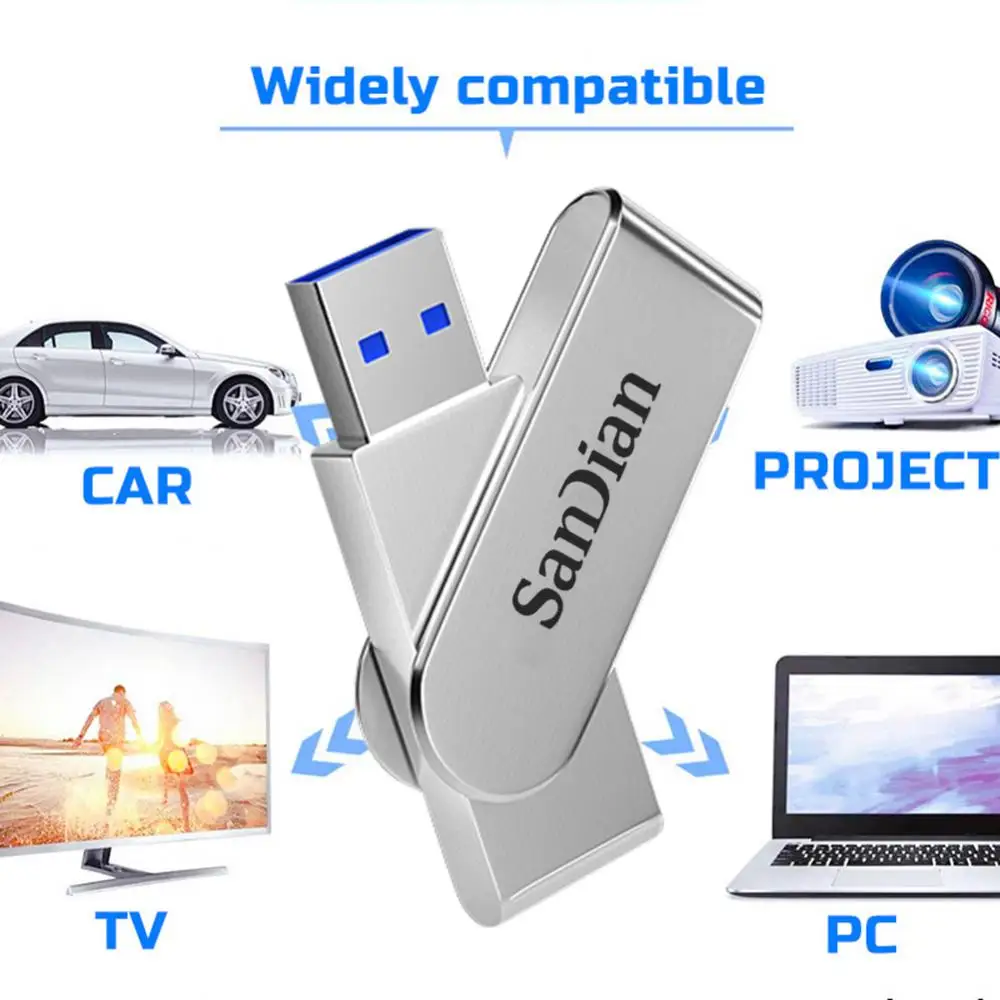 64TB USB Flash Drive Metal Pendrive 2TB 1TB USB 3.0 Memoria 16TB 32TB Ultra-large Capacity High Speed USB Memory For PC