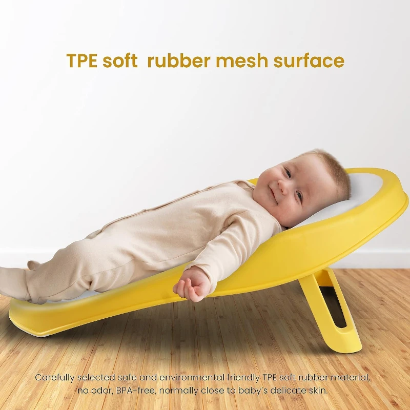 Summer Infant Clean Rinse Baby Bath Seat Soft Support for Use on the Counter Sink Bathtub Adjustable Rack Quick-Dry Use Toddlers