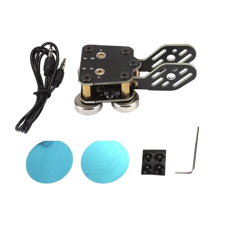 AAAN-Morse Code CW Key Double Paddle, Quick Response Design Featuring Strong Magnetic Base, 3.5Mm Jack& Type-C Port For Smartpho