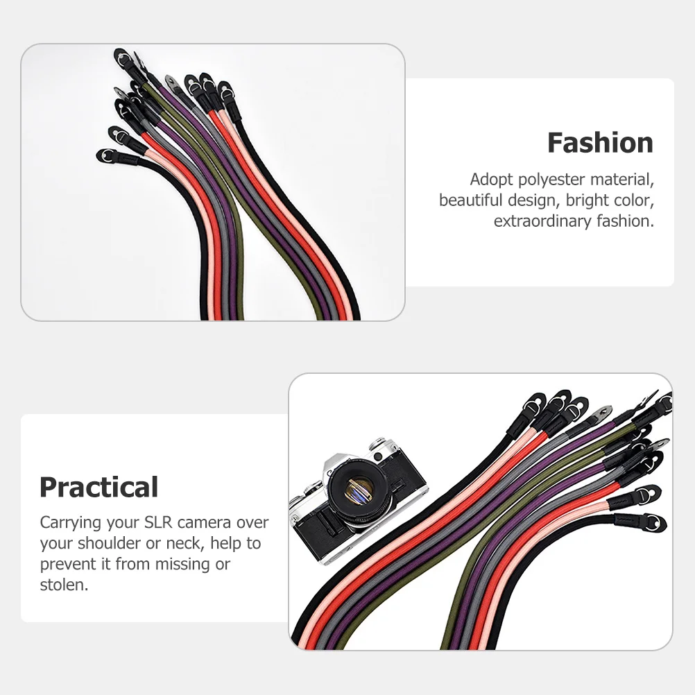 

1pc Camera Strap For Mirrorless Cameras Polyester Sling With Steel Ring Pad Scratch-Resistant Wear-Resist Secure