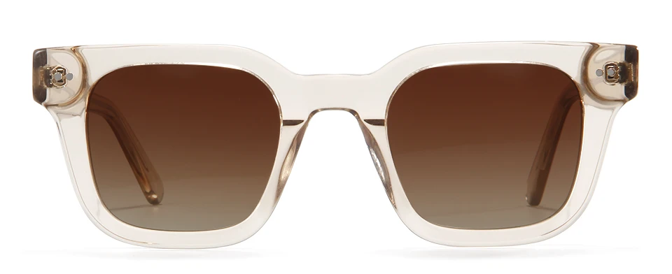 Chim 004 Designer-Sonnenbrille aus schwarzem Acetat, große polarisierte quadratische Fassung für Damen und Herren, flache UV400-Schutzgläser – Detail 7