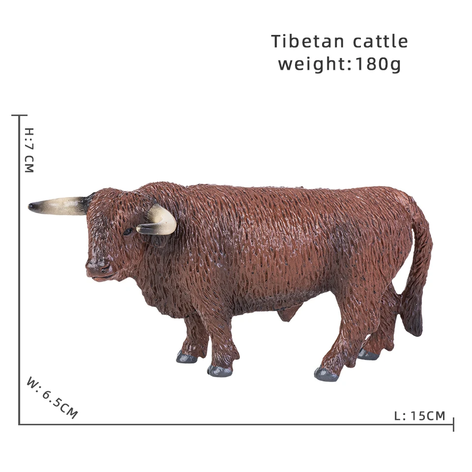 Nutztiere Milch Kuh Geflügel Rinder Kalb Stier Bison Ox Action figuren Sammlung PVC frühen pädagogischen Spielzeug Kinder Geschenk – Detail 7