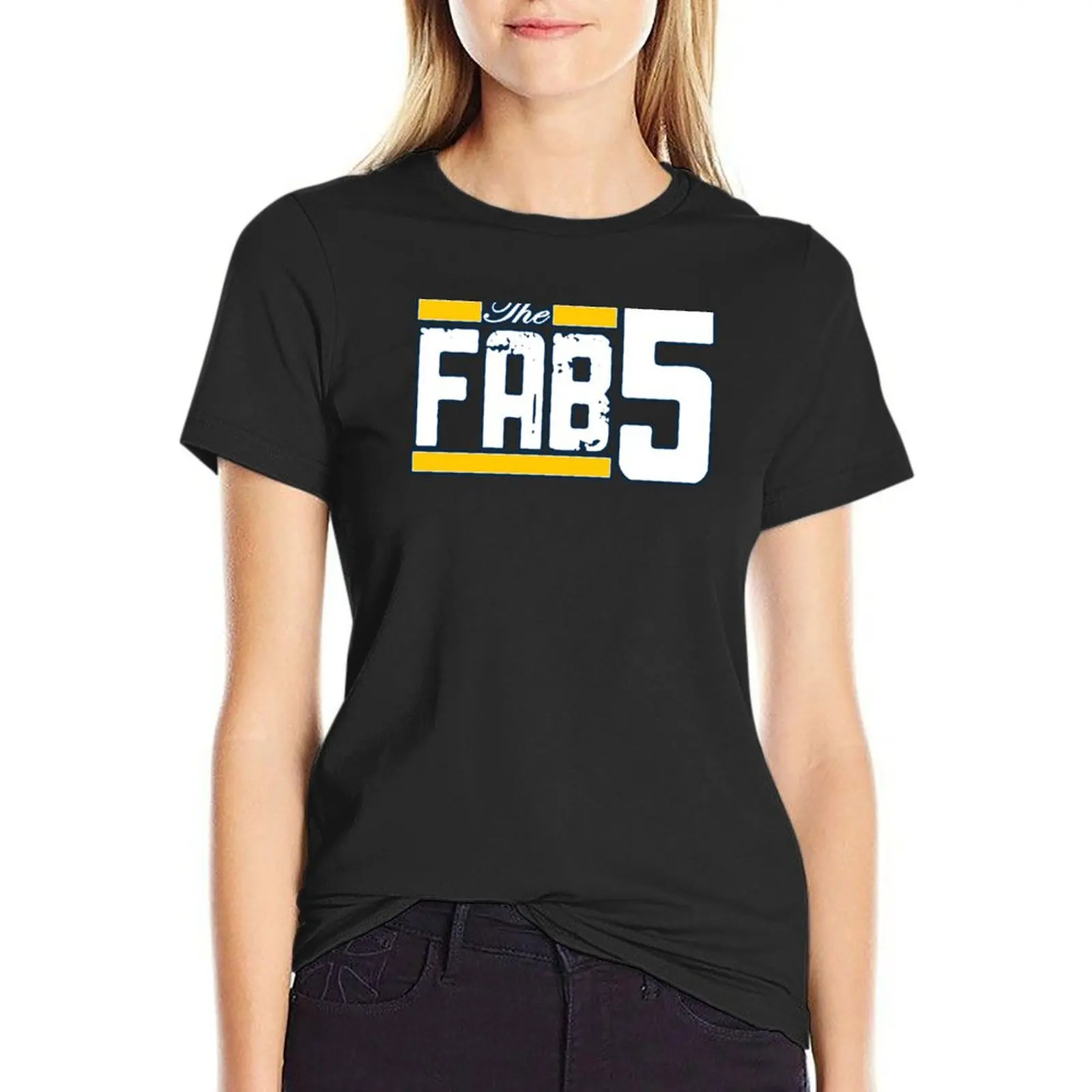 (FOREVER) FAB T-Shirt graphics Female clothing summer top t-shirts for Women graphic tees funny