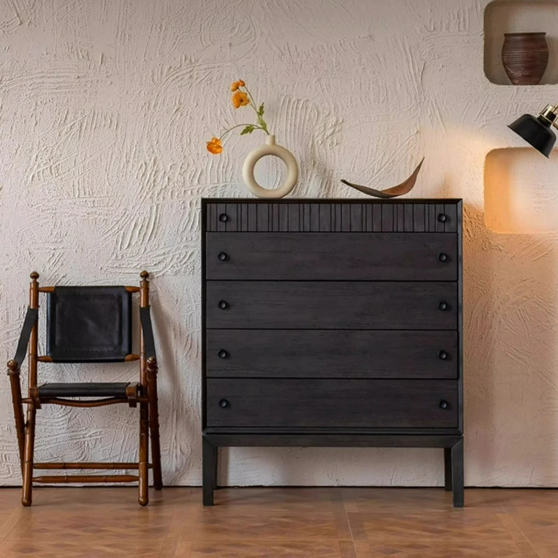 Truhe moderne einfache Lagerung Nordic Licht Luxus Schublade Möbel Wohnzimmer Schlafzimmer Massivholz Kommode