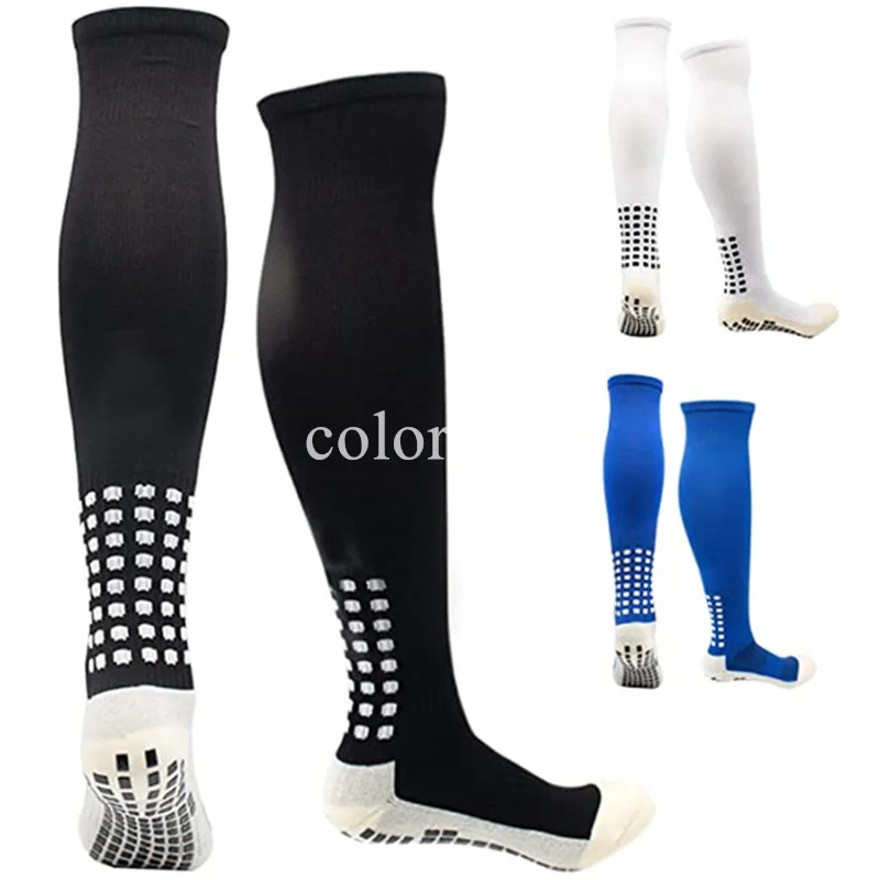 Chaussettes de compression en silicone anti-aspiration pour hommes et femmes, chaussettes coordonnantes pour le football, le baseball, le rugby, le sport