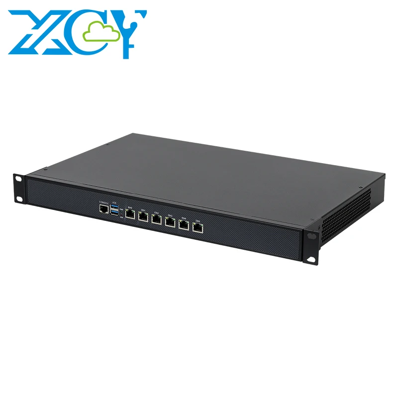 Core I5 6300U DDR3 RAM MSATA SSD 6 RJ45 Gigabit Ethernet Firewall Network Router 1U Rack Server with Cooling Fan