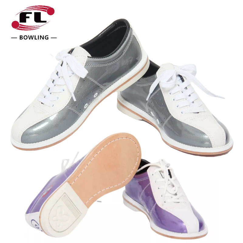 

2025 Bowling Shoes Unisex Right Hand Skidproof Bowling Sneakers Men Women Breathable Beginners Sports Sneakers Contrast Color