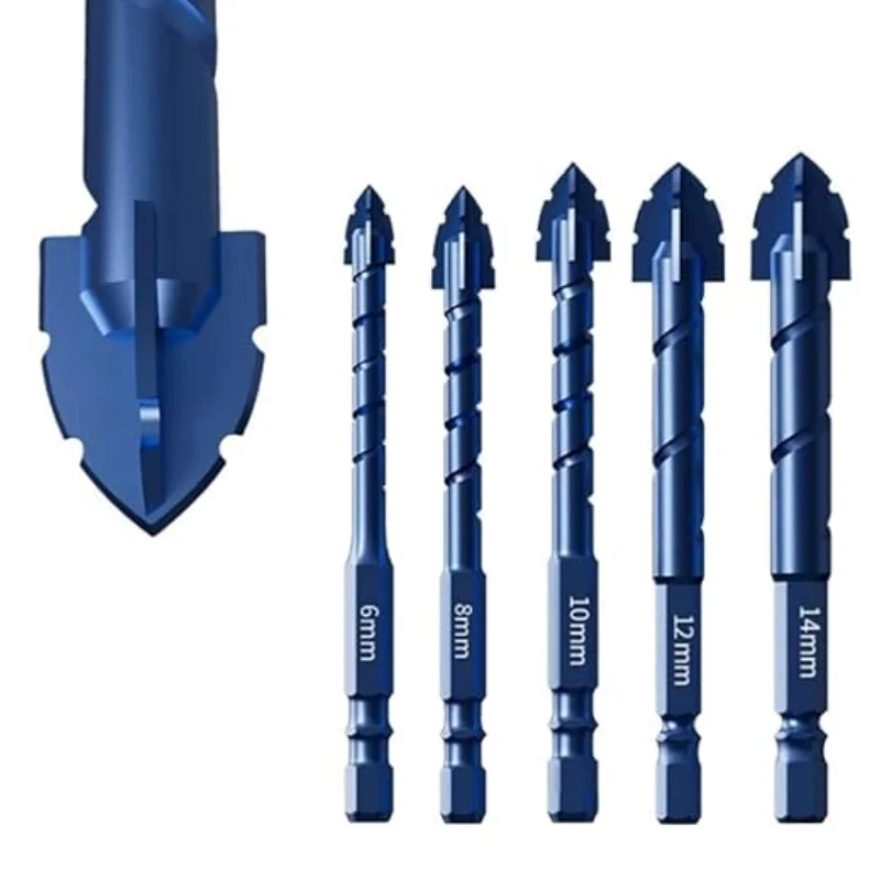 

1Pc High Hardness Eccentric Drill Precision Drilling 6/8/10/12/14mm Glass Tile Ceramic Punching Rock Slab Triangle Drill bit