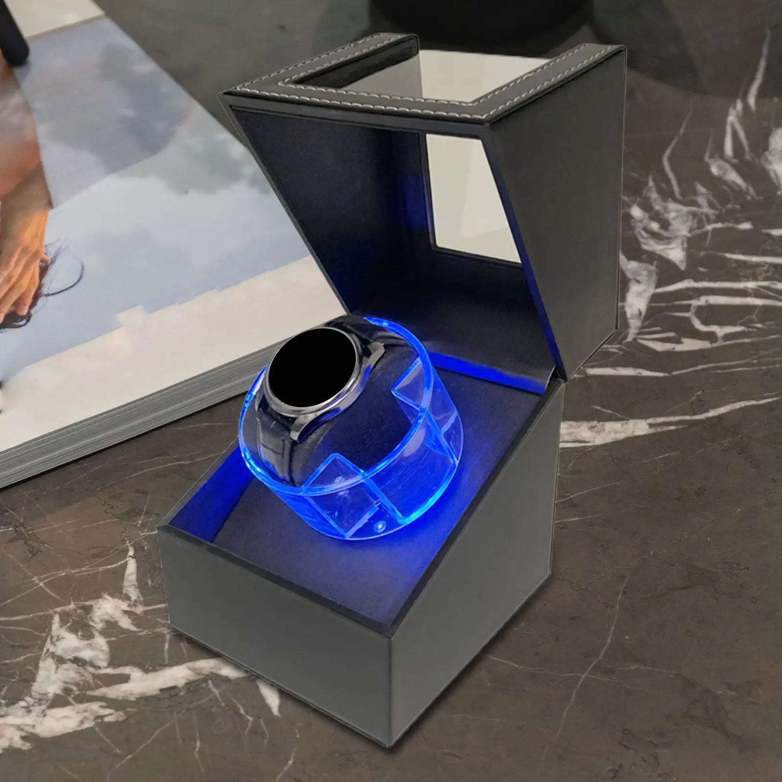 

Автоматическое заводное устройство для часов с тихим двигателем, корпус для часов с питанием от USB для мужских часов, автоматические часы, праздничные подарки