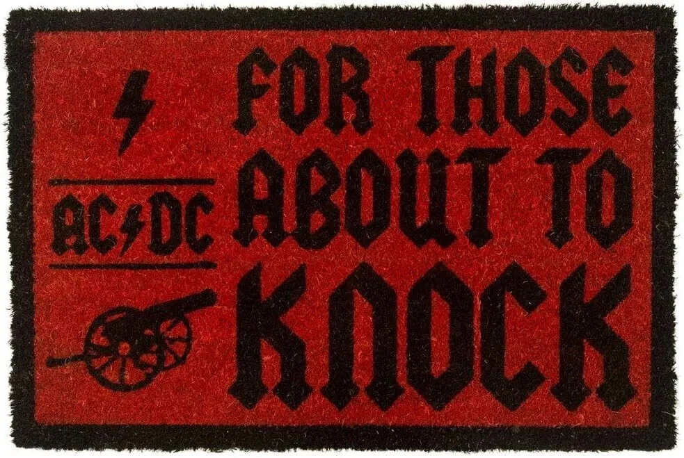 AC/DC Doormat Rock Band Inspired Front Door Mat Gift