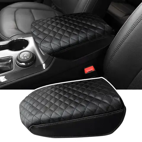 센터 콘솔 팔걸이 쿠션 가죽 자동차 팔걸이 박스 커버 패드 Ford Explorer 2011 2012 2013 2014 2015 2016 2017 2019