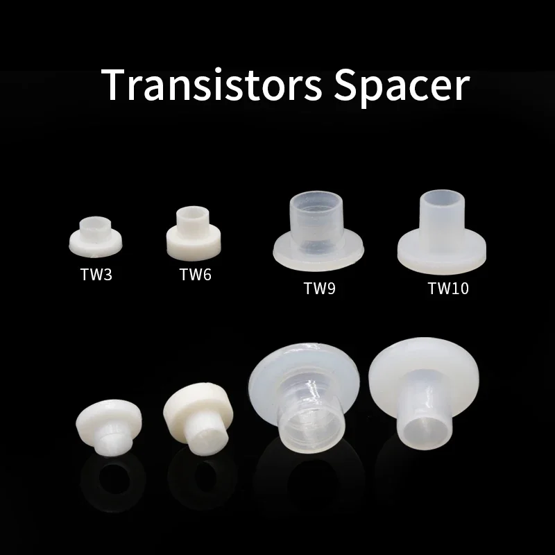 

10pcs Screw Nylon Transistor Spacer Insulation Thread Protector TW3 TW5 TW9 TW10 Concave Convex Insulated Cap Plastic Washer