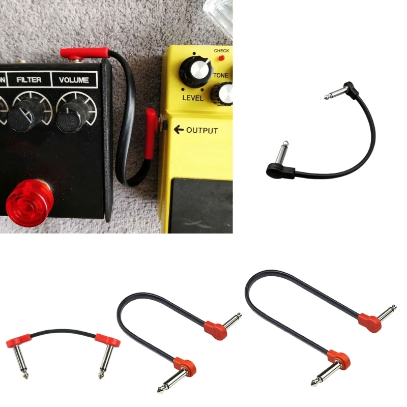 Low Noise Quality Guitar Patches Cable Right Angle Guitar Patches Cables Professional Patches Cables for Guitar Pedals