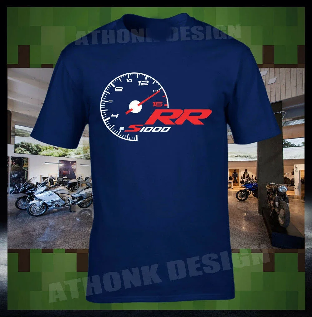 

S1000RR SPEEDOMETER ФУТБОЛКА Мотоциклиста немецкого языка ФУТБОЛКА