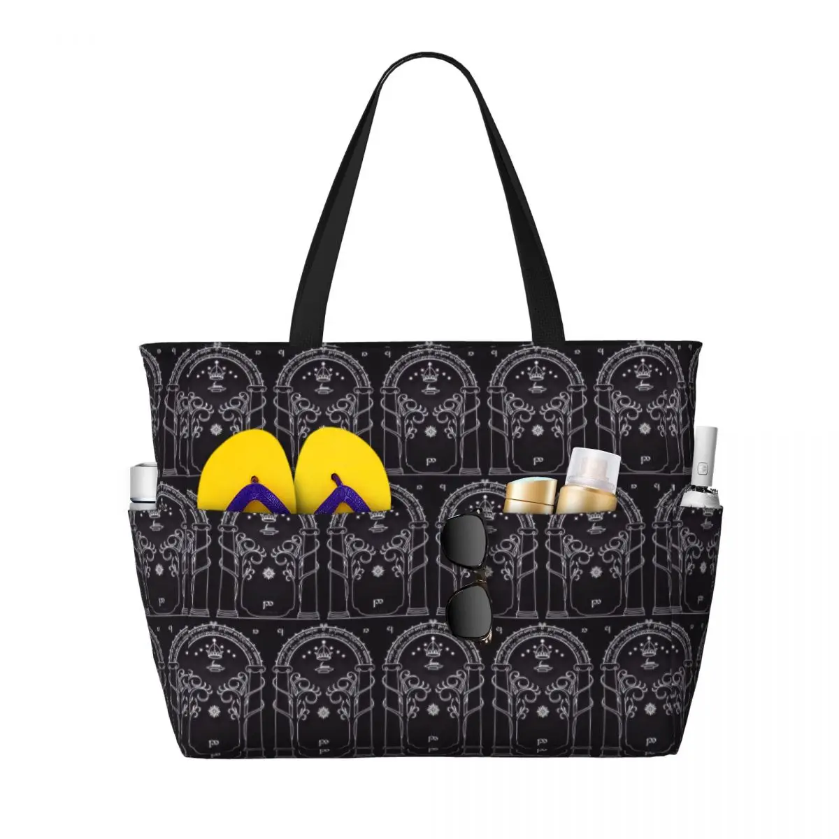 L-Lord Of The Ring Beach Tote Bag Sport Gym Yoga Duffle Large Tote Bag Women Travel Bag Fitness bag