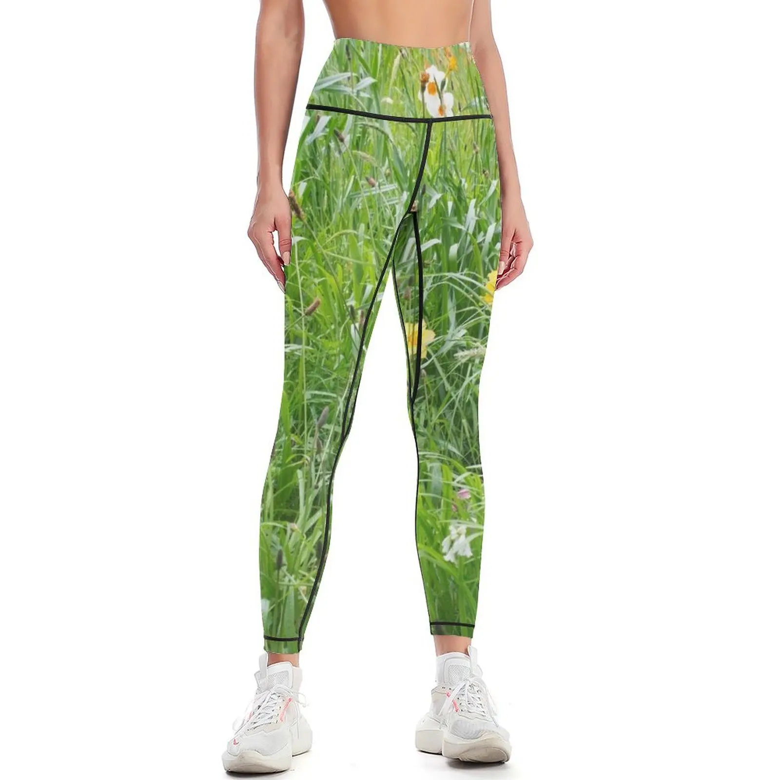 

Botanic Gardens Wild Flowers Leggings workout shorts Pants sport sport legging gym wear Womens Leggings