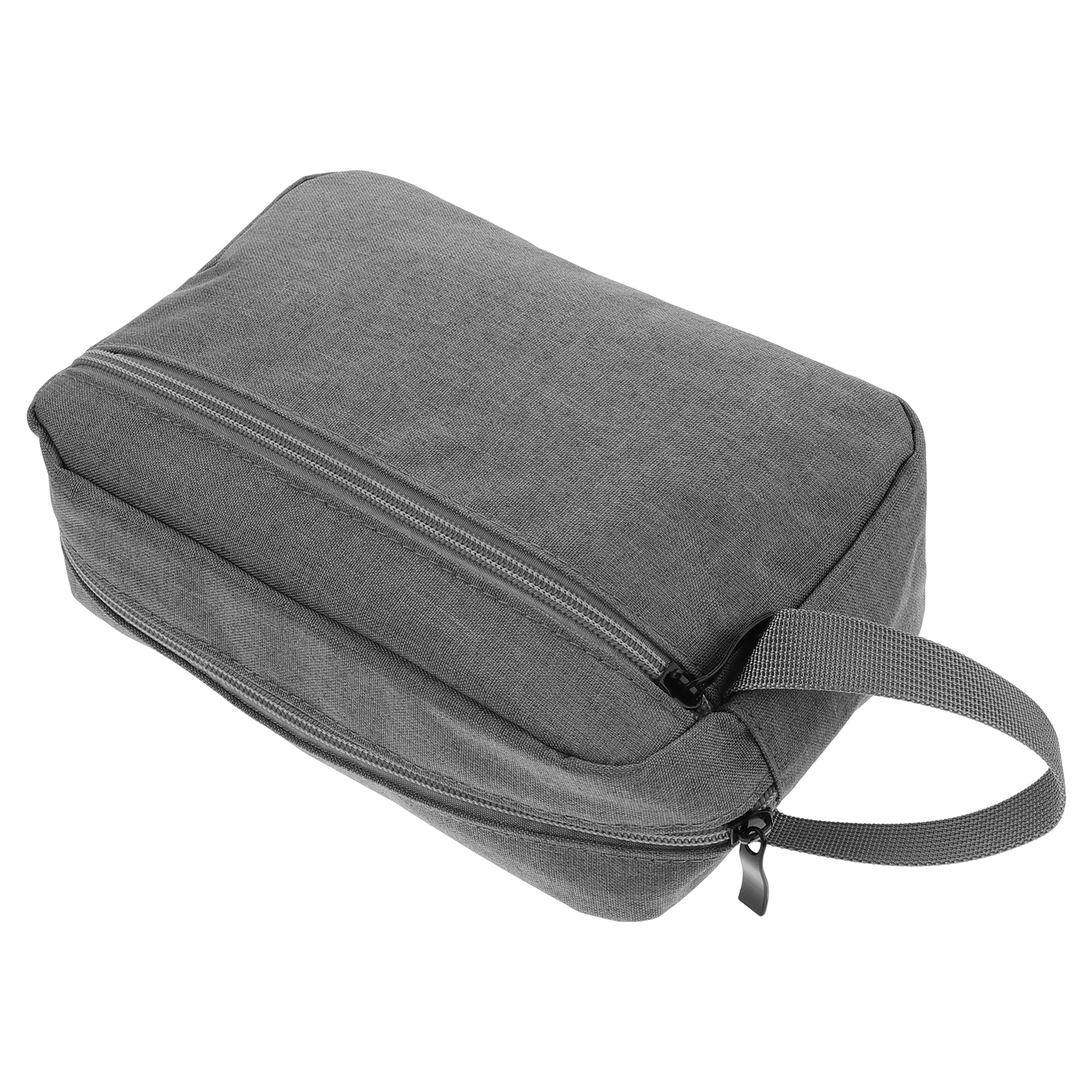

Large Gray Oxford Cloth Storage Bag For Earphones Travel Organizer Digital Accessories Carry Case Lightweight Durable