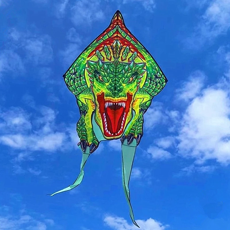 

free shipping tyrannosaurus rex kite dinosaur kites windsurfing inflatable toys outdoor games giant flying kite windsock ripstop