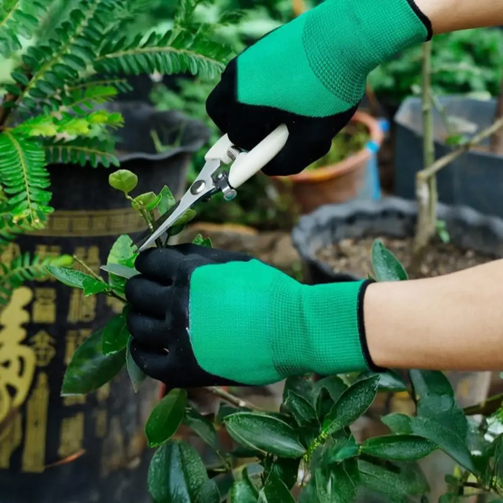 Long-lasting Glove Durable Waterproof Garden Glove with Puncture-resistant Latex Coating for Comfortable Work for Gardening
