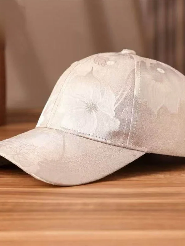 casual-versatile-baseball-cap-sun-protection-yangyun-silk-hat-for-women-simple-style-all-seasons-universal-age-group